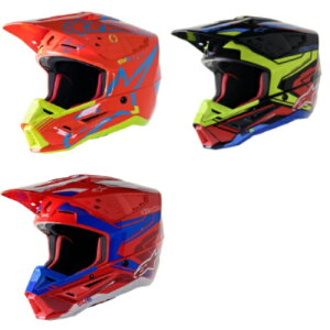 _SiP5{11/18()^Alpinestars ApCX^[ S-M5 Action 2 Ece 22.06 Motocross Helmet wbg It[h gNXwbg C_[ oCN   (AMACLUB)