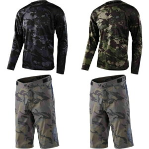 _Si1500~N[zK11/6()^TROY LEE DESIGNS gC[fUC Flowline Covert Bicycle Jersey ]ԃW[W&V[c ㉺Zbg ]ԃEFA [hoCN }EeoCN MTB TCN