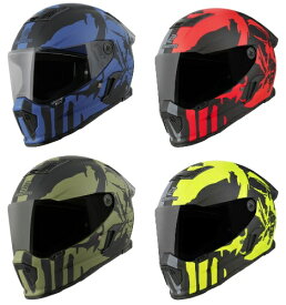 Bogotto ボガット Rapto Demon Helmet フルフェイスヘルメット ライダー バイク オートバイ オンロード レーシング ツーリングにも かっこいい おすすめ (AMACLUB)