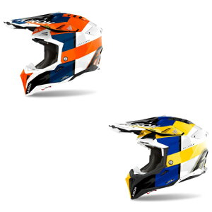 Airoh AC[ Aviator 3 Monarch off-road helmet gNXwbg It[hwbg C_[ oCN Gf[   (AMACLUB)