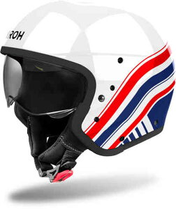 \全品1000円クーホン゜★10/27(月)限定/Airoh アイロー J110 Eon Jet Helmet ジェットヘルメット オープンフェイスヘルメット サンバイザー ライダー バイク ツーリングにも かっこいい おすすめ (AM