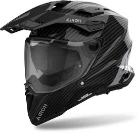 【3XLまで】【カーボン】Airoh アイロー Commander 2 Full Carbon Motocross Helmet シールド付きオフロードヘルメット モトクロスヘルメット ライダー バイク ツーリングにも かっこいい おすすめ (AMACLUB)
