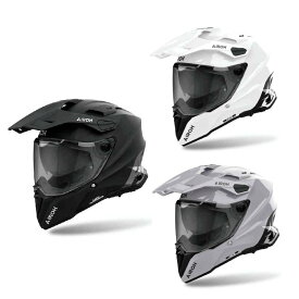 【3XLまで】Airoh アイロー Commander 2 Color Motocross Helmet シールド付きオフロードヘルメット モトクロスヘルメット ライダー バイク ツーリングにも かっこいい おすすめ (AMACLUB)
