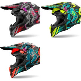 【XXS～】Airoh アイロー Wraaap Cyber Motocross Helmet オフロードヘルメット モトクロスヘルメット ライダー かっこいい 小さいサイズあり おすすめ (AMACLUB)