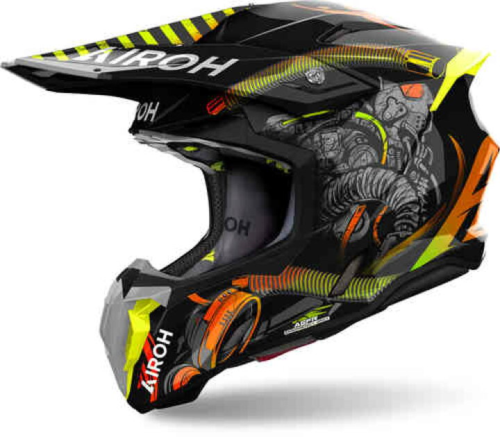 楽天市場】Airoh アイロー Twist 3 Toxic Motocross Helmet オフロード 