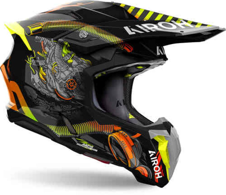 楽天市場】Airoh アイロー Twist 3 Toxic Motocross Helmet オフロード 