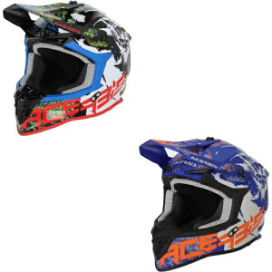 _4ȏ10OFFӍՁ^Acerbis A`FrX Linear Graphic Motocross Helmet wbg It[h gNXwbg C_[   (AMACLUB)