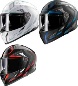 【ダブルバイザー】【4XLまで】LS2 エルエスツー FF811 Vector II Alizer Helmet フルフェイスヘルメット ライダー バイク レーシング ツーリングにも かっこいい 大きいサイズあり おすすめ (AMACLUB)