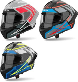 【ダブルバイザー】Airoh アイロー Matryx Rider Helmet フルフェイスヘルメット ライダー バイク レーシング ツーリングにも かっこいい 大きいサイズあり おすすめ (AMACLUB)