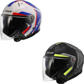 【3XLまで】LS2 エルエスツー OF603 Infinity II Focus Jet Helmet ジェットヘルメット サンバイザー ライダー バイク オートバイ ツーリング 街乗り にも かっこいい おすすめ (AMACLUB)