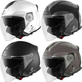 Bogotto ボガット H586 Solid Jet Helmet ジェットヘルメット サンバイザー ライダー バイク オートバイ ツーリング 街乗り にも かっこいい おすすめ (AMACLUB)