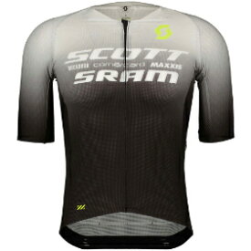 Scott スコット RC Scott-Sram Aero Short Sleeve Jersey ショートスリーブ 半袖ジャージ 自転車ウェア 自転車 ロードバイク マウンテンバイク クロスカントリー MTB にも おすすめ (AMACLUB)上着のみ