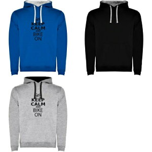 \全品1000円クーホン゜★10/27(月)限定/【3XLまで】Kruskis Keep Calm And Bike On Two-Colour Hoodie カジュアルプルパーカー フーディ バイクウェア オートバイ バイク ツーリング カジュアル アウトドア