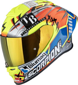 Scorpion �X�R�[�s�I�� EXO-R1 Evo II Air Aron Misano Helmet �t���t�F�C�X�w�����b�g ���C�_�[ �o�C�N �I�[�g�o�C �I�����[�h ���[�V���O �c�[�����O �X��� �ɂ� �������� (AMACLUB)