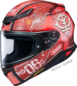 �yXXS�`�zShoei �V���E�G�C NXR2 Char's Zaku II Helmet �t���t�F�C�X�w�����b�g ���C�_�[ �o�C�N �I�[�g�o�C �I�����[�h ���[�V���O �c�[�����O �X��� �ɂ� �������T�C�Y���� �U�N �������� (AMACLUB)