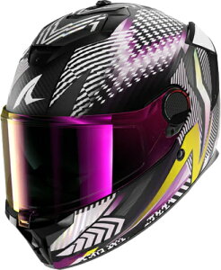 Shark �V���[�N Spartan GT Pro Carbon Sthyr Mat Helmet �t���t�F�C�X�w�����b�g ���C�_�[ �o�C�N �I�[�g�o�C �I�����[�h �X�g���[�g ���[�V���O �c�[�����O �X��� �ɂ� �������� (AMACLUB)