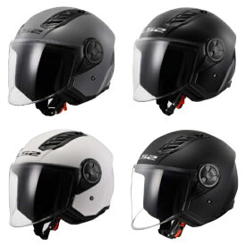 【3XLまで】LS2 エルエスツー OF616 Airflow II Open Face Helmet ジェットヘルメット オープンフェイスヘルメット ライダー バイク レーシング ツーリングにも かっこいい 大きいサイズあり おすすめ (AMACLUB)
