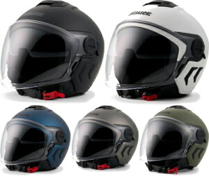 \全品1000円クーホン゜★10/27(月)限定/Blauer ブラウアー Demi Jet DJ-01 Monocolor Jet Helmet ジェットヘルメット オープンフェイス サンバイザー ライダー バイク オートバイ ツーリングにも かっこ