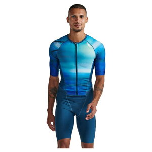 2XU c[^CY[ Aero Sleeved Short Sleeve Trisuit gCAXX[c ]ԃEGA ]ԃX[c [XX[c gCAX jO j [hoCN  (AMACLUB)