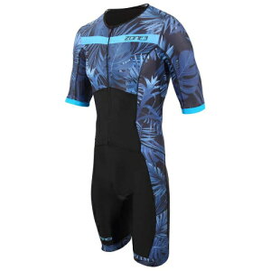 _Si1500~N[zK11/6()^Zone3 Activate+ Tropical Palm Short Sleeve Trisuit gCAXX[c ]ԃEGA ]ԃX[c [XX[c gCAX jO j [hoCN 