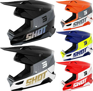 _4ȏ5OFFŏI^Shot Race Gear Vbg [X MA Furious League Motocross Helmet wbg It[h gNXwbg C_[   (AMACLUB)