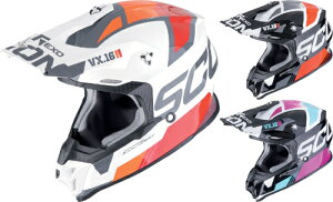 _4ȏ5OFFŏI^Scorpion XR[sI VX-16 Evo Air Analog Motocross Helmet gNXwbg wbg It[h C_[ oCN   (AMACLUB)