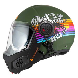 �y3XL�܂ŁzNzi Minimod Duo Rainbow modular helmet ���W�����[�w�����b�g �t���t�F�C�X �W�F�b�g ���C�_�[ �o�C�N �I�[�g�o�C �c�[�����O �X��� �X�N�[�^�[ �ɂ� �傫���T�C�Y���� �������� (AMACLUB)