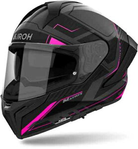 【女性用】Airoh アイロー Matryx Rocket Ladies Helmet レディース フルフェイスヘルメット ライダー バイク オートバイ レーシング ツーリング 街乗り にも おすすめ (AMACLUB)