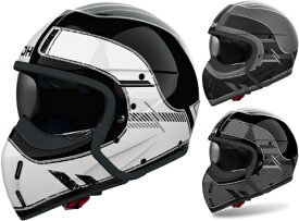 Airoh アイロー J 110 Raster Helmet ジェットヘルメット フルフェイス オープンフェイス サンバイザー ライダー バイク オートバイ ツーリング スクーター 街乗り にも おすすめ (AMACLUB)