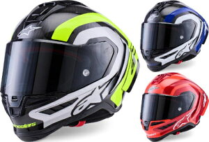 Alpinestars �A���p�C���X�^�[ Supertech R10 Arius Helmet �t���t�F�C�X�w�����b�g ���C�_�[ �o�C�N �I�[�g�o�C ���[�V���O �c�[�����O �X��� �ɂ� �������� (AMACLUB)