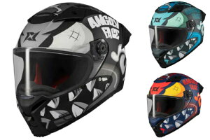 Axxis Fenix Angry Face full face helmet ttFCXwbg I[h oCN I[goC [VO c[O X ɂ   (AMACLUB)