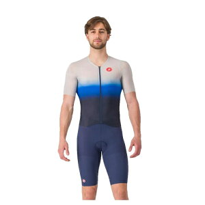 Castelli PR 2 short sleeve trisuit レーシングスーツ 半袖 トライスーツ 自転車スーツ 自転車ウエア ロードバイク トライアスロン ランニング 水泳 にも おすすめ (AMACLUB)