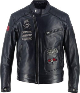 Von Dutch X Helstons Coliseum Motorcycle Leather Jacket U[WPbg oCNWPbg oCNEFA C_[ I[goC oCN c[O oM[ n[[ ɂ  (AMACLUB)