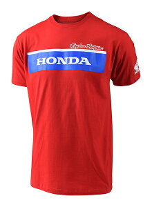 \全品P5倍★10/30(木)限定/Troy Lee Designs トロイリーデザイン Honda Wing Block Tee カジュアルTシャツ 半袖シャツ バイクウェア スポーティ ライダー バイク ツーリング 自転車にも かっこいい おす