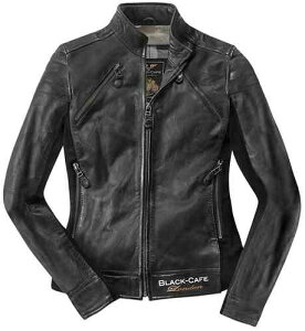 \全品3000円クーホン゜★20時〜10/24限定/Black-Cafe London ブラック-カフェ-ロンドン Semnan 女性用 レディース レザージャケット ライディングジャケット ジップアップ バイク かっこいい おすす
