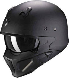 ＼全品2500円+5%OFF★6/5(水)限定／Scorpion スコーピオン Covert-X Solid ヘルメット マスク ジェットヘルメット サンバイザー ライダー バイク ツーリングにも かっこいい おすすめ (AMACLUB)