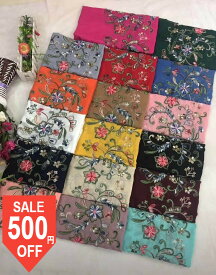 ＼週末500円クーポン／コットンスカーフ　ガーゼ　綿100 メイドインThailand