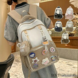 オシャレ 推し リュックサック 可愛 クリアバッグ 推し活 見せバッグ 推し活バッグ デコバッグ 女の子 イベント 大容量 痛バッグ 痛リュック 推しリュック