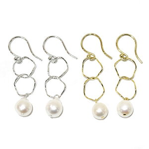 シルバー SV ピアス フックピアス あこや 本真珠 アコヤ