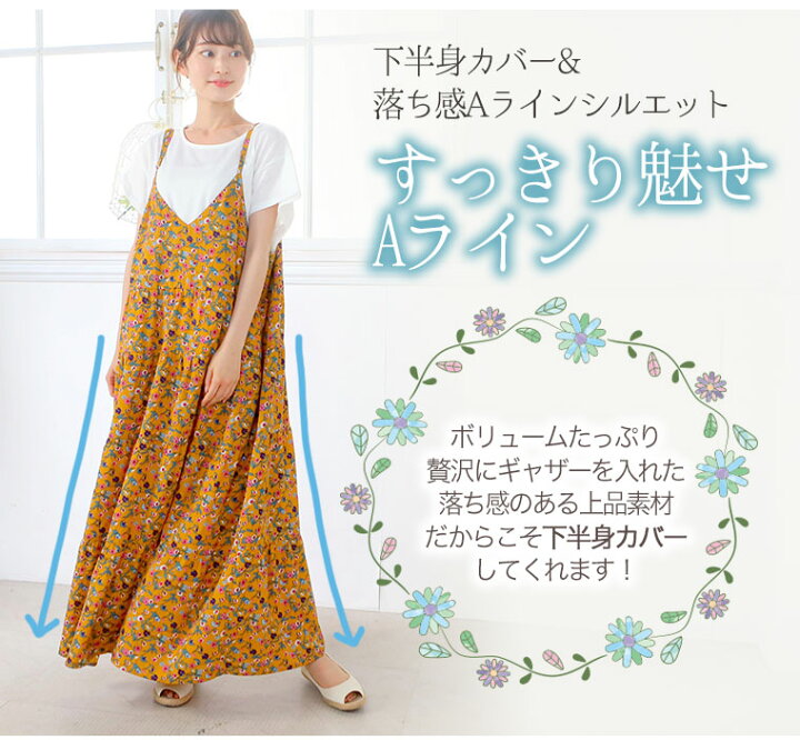 楽天市場 大きいサイズ レディース ワンピース 中花柄 プリント デシン ティアード キャミ ワンピース ワンピ キャミワンピ Ll 3l 4l 夏 夏物 夏服 夏用 ぽっちゃり ゆったり かわいい ロング丈 Tgll 1 Tgll 2 Tgll 3 メール便可 ハッピー