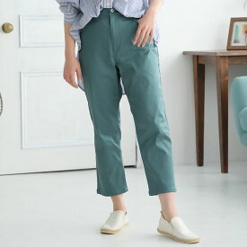 【限定10%OFFクーポン配布】 大きいサイズ レディース パンツ | お腹楽らく♪ デニムとカラーで選べる ひんやり 美脚の接触冷感 ウエストゴム ストレッチパンツ _ パンツ ボトムス LL 3L 4L 5L 6L 夏 ぽっちゃり ゆったり プラスサイズ [145 453139/145 453140]