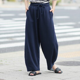 【期間限定クーポン配布】 大きいサイズ レディース パンツ | 新色追加!! 夏だから！ 薄スウェット生地で作った カーブパンツ _ ボトムス LL 3L 4L 5L 6L 春 春物 春服 夏 夏物 夏服 ぽっちゃり ゆったり プラスサイズ かわいい おしゃれ カジュアル [433054]