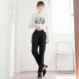 【期間限定：2,690円→2,190円】 レディース パンツ | 楽冷 ひんやり 接触冷感 COOL クール ウエストゴム 楽ちん ストレッチ 美脚 レギパン _ ボトムス スキニー ズボン M L LL 3L 4L 5L 6L 7L 8L 大きいサイズ 春 夏 秋 ハッピーマリリン 冷感 [431390]