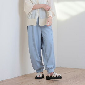 【期間限定：2,990円→2,390円】 大きいサイズ レディース パンツ | ＜瞬寒！アイスヴェールシリーズ＞ 美脚 ジョガーパンツ _ ボトムス LL 3L 4L 5L 6L 7L 8L 夏 夏物 夏服 夏用 ぽっちゃり ゆったり プラスサイズ 冷感 cool ラッシュガード UVカット [473439/473440]