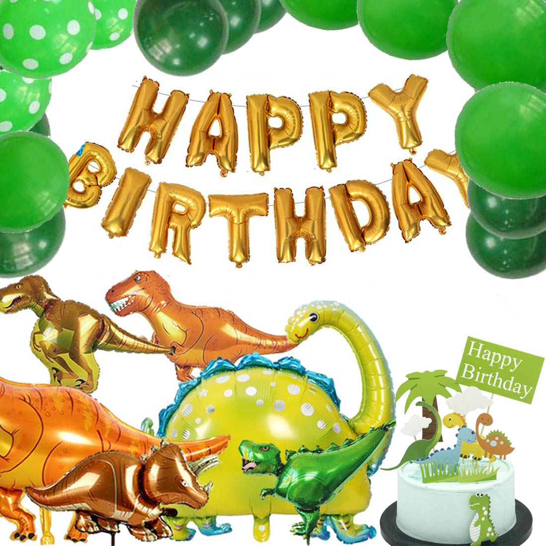 最大68％オフ！ トリケラトプス 大小セット 恐竜 バルーン 風船 プレゼント 飾り 誕生日