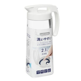 麦茶ポット 冷水筒 タテヨコ シームレスピッチャー 2.1 K1286 W