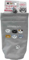 保冷ペットボトルカバー ネコのあつまり 680mL P3712 ねこ 猫 保温 保冷