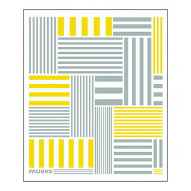 e.spongewipe muovo 水切りサイズ ストライプスYL || e.スポンジワイプ セルロース 天然素材 ドイツ スウェーデン 吸水力 速乾力 しぼりやすさ ムオヴォ デザイン かわいい ふきん 水切り