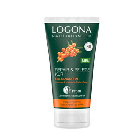 【限定クーポン＆P10倍】LOGONA ヘアマスク ヒッポファン 150ml | ディープトリートメン プロテイン カラーリング ダメージヘア 枝毛 切れ毛 集中補修 ヒッポファン ホホバ オーガニック 植物エキス おしゃれ ヘアケア 無添加 まとまり 滑らか ロゴナ ツヤ 保湿 潤い