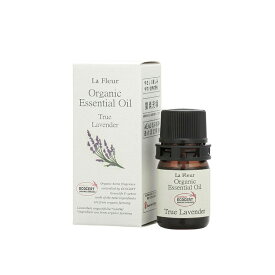 【5月10日限定クーポン＆P5倍】LaFleur オーガニックエッセンシャルオイル 真正ラベンダー 3mL || ラ・フルール 精油 アロマバス フランス ハーブ フローラル ECOCERT エコサート リラックス アロマ